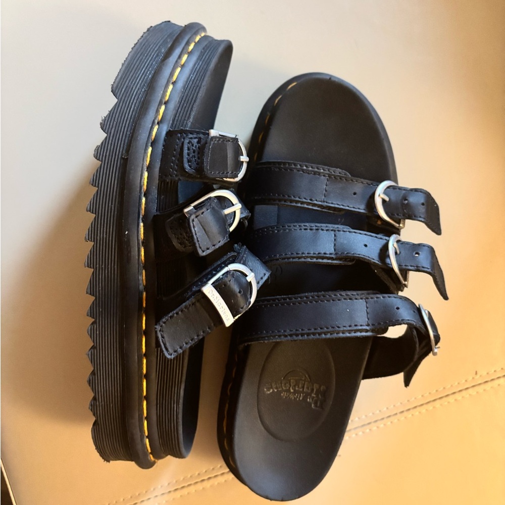 Dr. Martens platform slide sandals